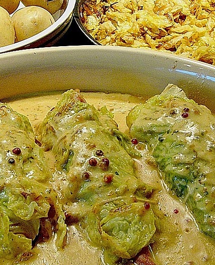 Hähnchenbrust in Wirsing