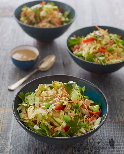 Thai Crunch Salad with Peanut Dressing