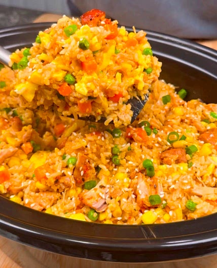 Chili Garlic Chicken Fried Rice