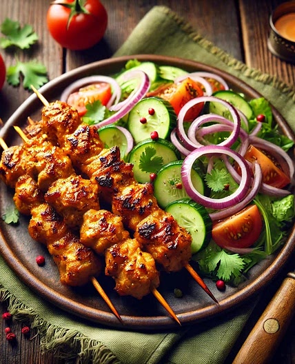  Chicken Kebabs (side)