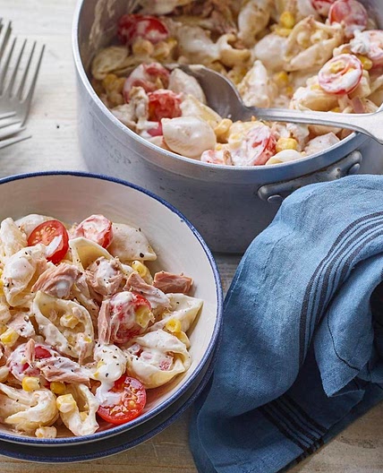 Tuna and sweetcorn pasta