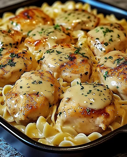 One-Pan Chicken with Buttered Noodles