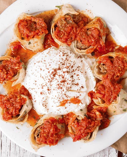 Turkish Kebab Wrapped in Lavash