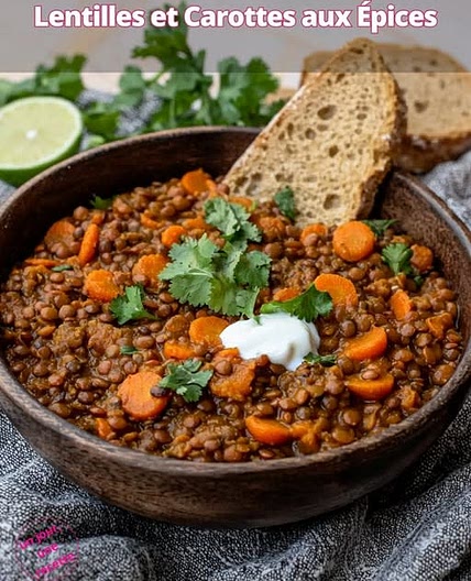 Lentilles et Carottes aux Épices Douces