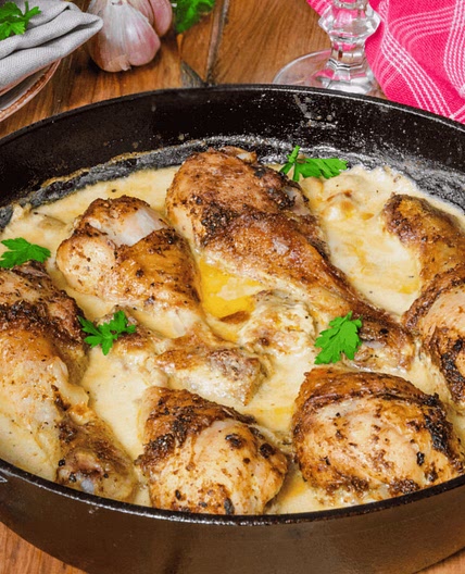 Salvadoran Chicken in Cream Sauce