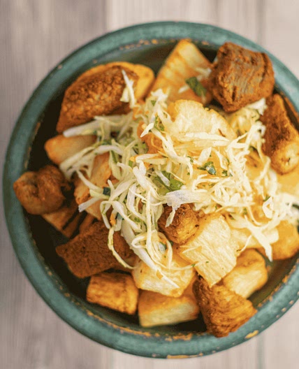 Cassava With Fried Pork