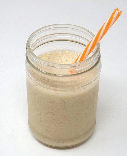 No Ice Cream Peanut Butter and Banana Milkshake