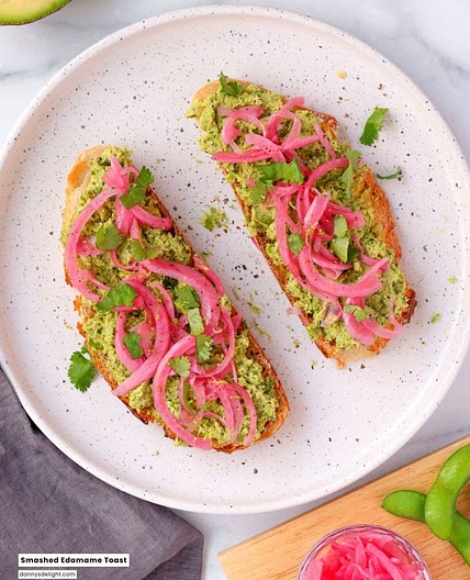 Smashed Edamame Toast