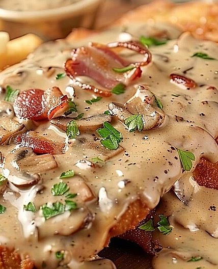 Klassisches Jägerschnitzel