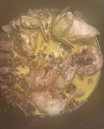 Chicken with morels 