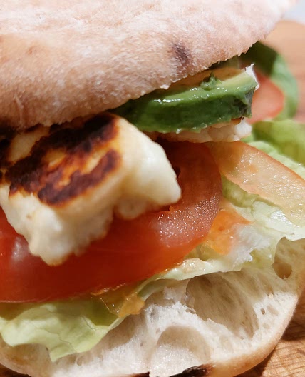 Panini - Halloumi and avocado
