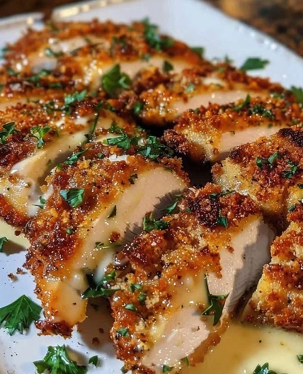Garlic Parmesan crusted chicken