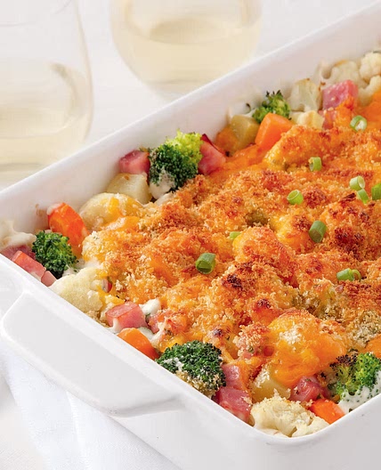 Casserole au jambon et légumes