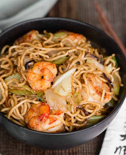 Shrimp chow mein 