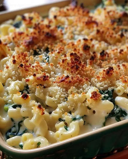 Creamed Spinach Mac & Cheese