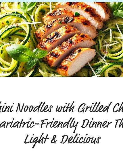 Zucchini Noodles with Grilled Chicken