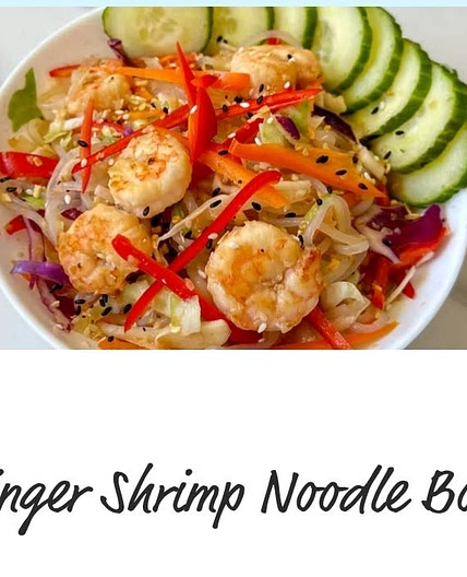 Ginger Shrimp Noodle Bowl