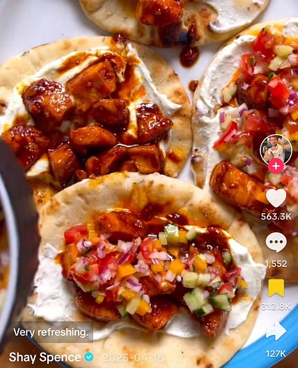 Whipped Feta Honey Garlic Taco