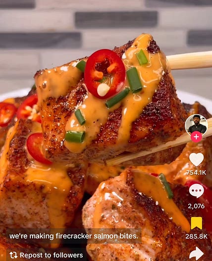 Firecracker Salmon Bites