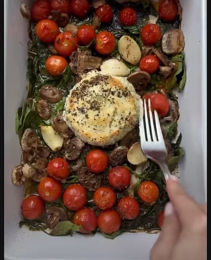 Creamy Boursin Cheese Pasta with Mushrooms and Spinach