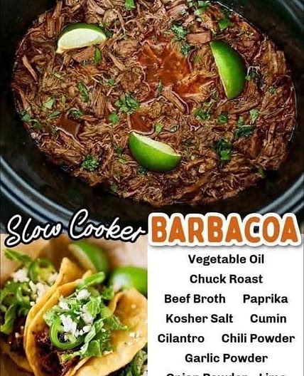 Slow cooker barbacoa 