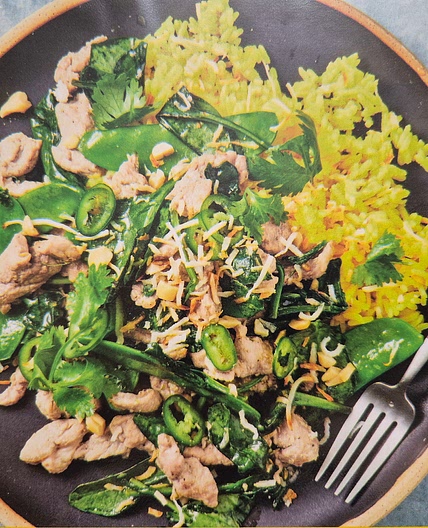 Pork, Lime & Tumeric Rice