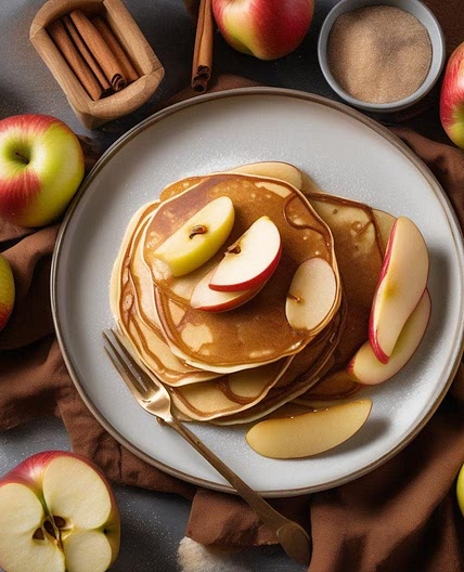 Einfacher Apfel-Pfannkuchen