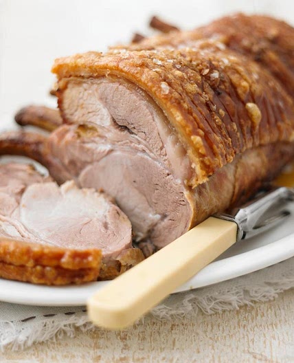 Roast pork with crackling