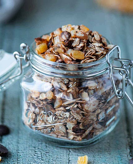 Chocolate Muesli with Candied Orange