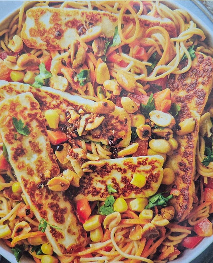 Spicy Haloumi Noodles