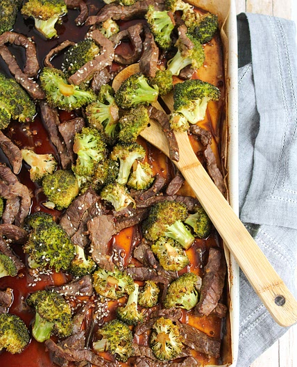 Beef & Broccoli Sheet Pan