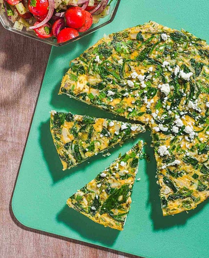 Feta and Spinach Frittata