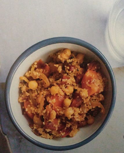 Chorizo and chickpea coucous