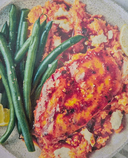 Peri Peri Chicken & Sweet Potato Feta Mash