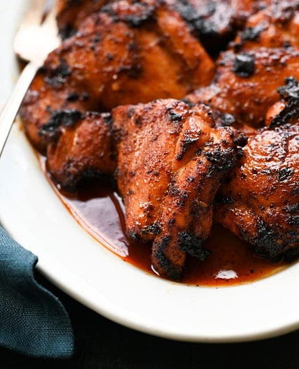 BBQ-Spiced Chicken Thighs with Tangy Honey Glaze