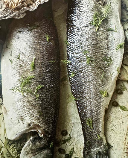 SEA BASS WITH FENNEL, LEMON, AND CAPERS