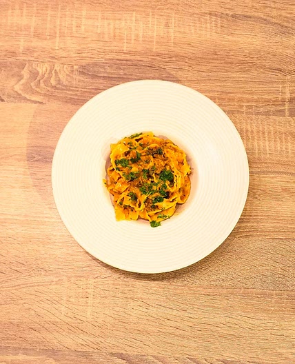 Mafaldine crémeuses façon Stroganov
