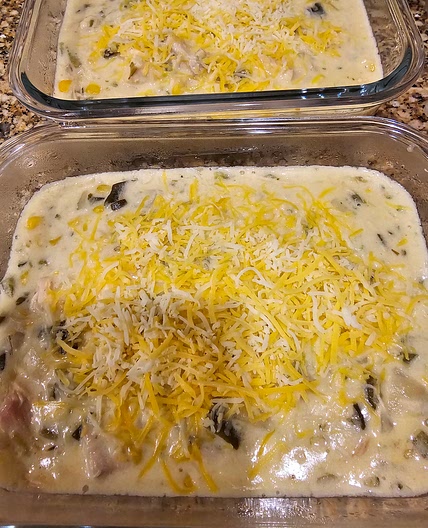 Creamy chicken poblano soup