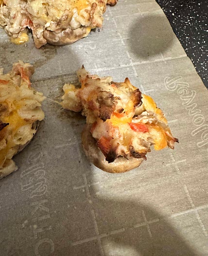 Baked mushrooms