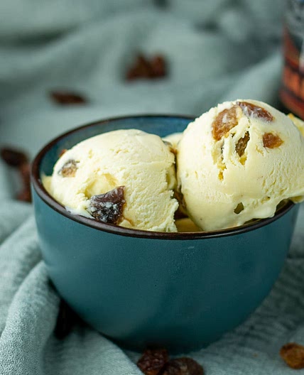 Rum Raisin White Chocolate Ice Cream