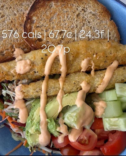 Fish salad and sourdough