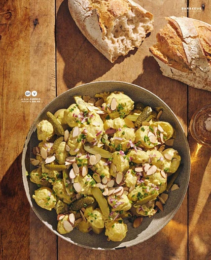 Kiwi summer potato salad (gf) (v)