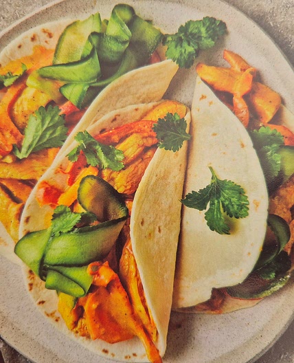 Indian Chicken Tortillas