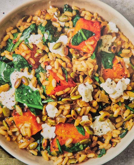 Roast Pumpkin & Goat Cheese Risotto