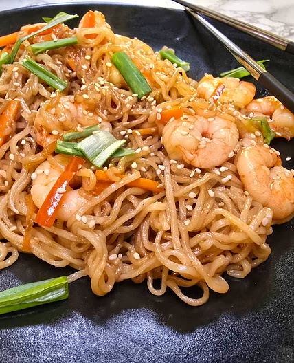 Spicy Garlic Shrimp Ramen