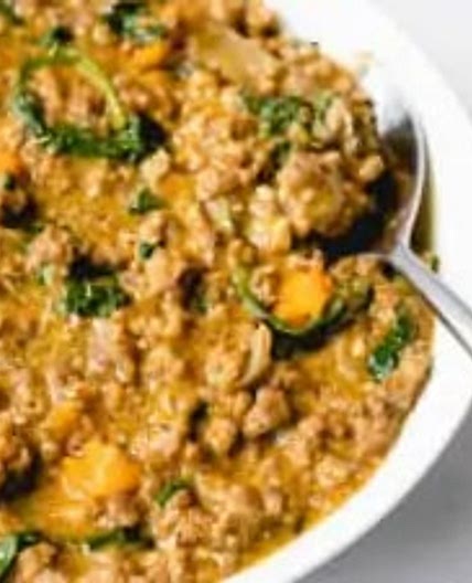 AIP Creamy Pork and Spinach