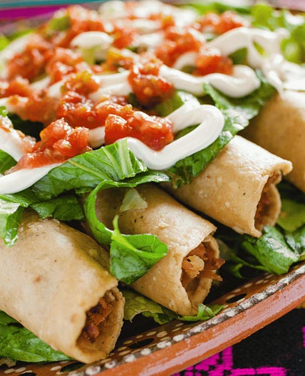 Mexican Fried Rolled Tacos