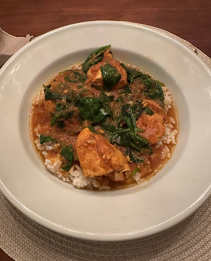 Home style chicken curry from Rasika