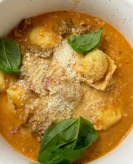 Tortellini alla Vodka Soup