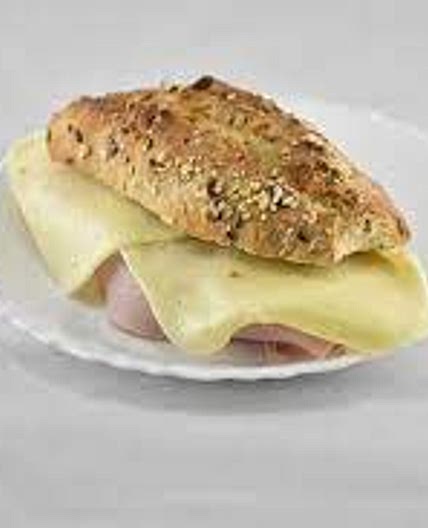 Sandes de fiambre e queijo light